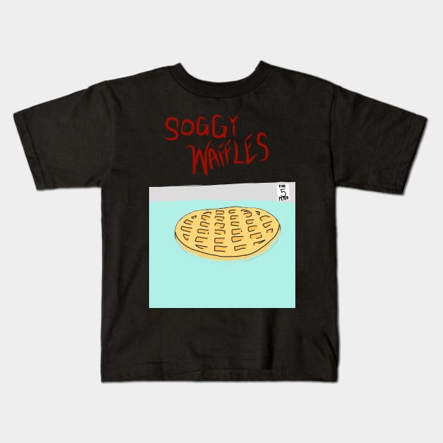 SOGGY WAFFLES Kids T-Shirt by Dubie_StreetWear